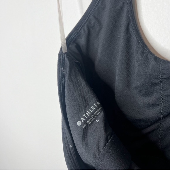 Athleta Halter Crop Sports Bra Black - Picture 8 of 8